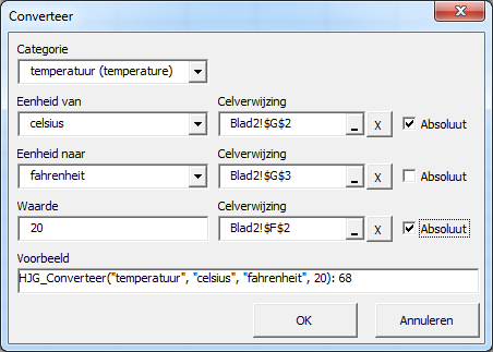 De Converteer wizard van HJGSoft Handigheidjes