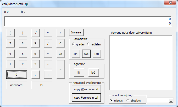 De Calqulator (calculator/rekenmachine) van HJGSoft Handigheidjes